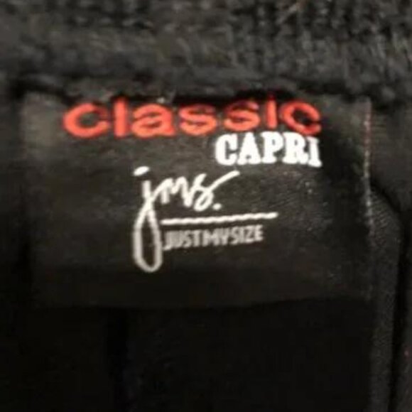 Just My Size Classic Elastic Waist Capri Pants 1X 16W - Picture 5 of 6